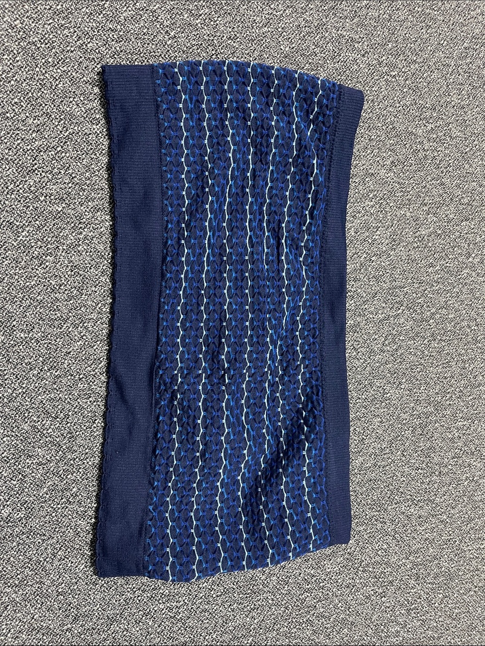 aerie Navy Crochet-Detail Tube Top